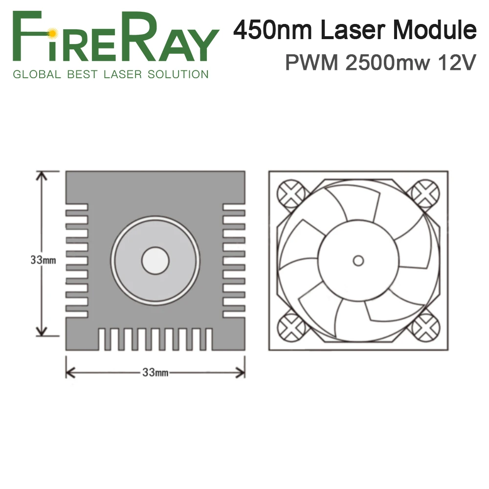 PWM 2500mw 12V Laser messa a fuoco regolabile 450nm modulo Laser blu testa Laser per incisione Laser fai da te e macchina per il taglio del legno
