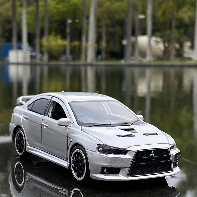 1:32 JDM Mitsubishis Lancer Evo X Alloy Simulation Car For Children Collection Diecast Model Car Sound and light Kids Gifts