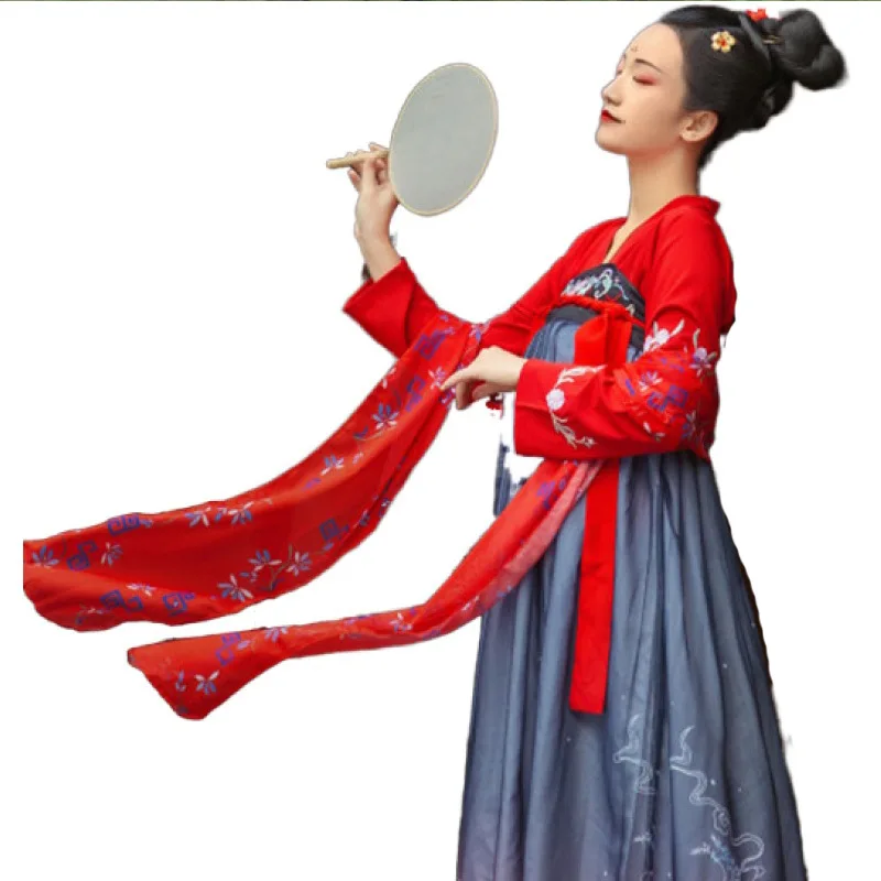 

New Chinese Traditional Hanfu Clothing for Women Lady Swordsman Stage Cosplay Costume Ancient Han Dynasty Princess Dance Dress