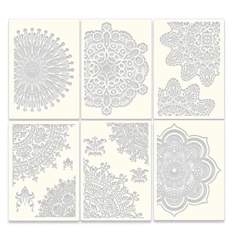 

2pc Mandala Stencil DIY Walls Layering Painting Template Decor Scrapbooking Embossing Album Supplies 21*29.7cm