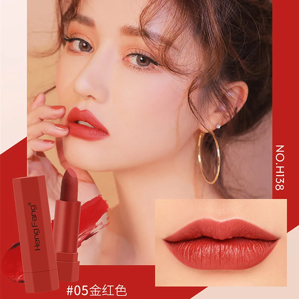 Velvet Matte Lipstick Set 6pcs/set Sexy Nude Makeup Lipstick Long Lasting Waterproof Lip Glaze Moisturizer Beauty Cosmetic