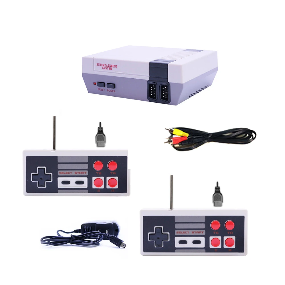 Retro Game Console Classic Mini Video System Built-in 620 Games 8-Bit FC Nes TV Console for Adults and Kids Dual Gamepad Gaming