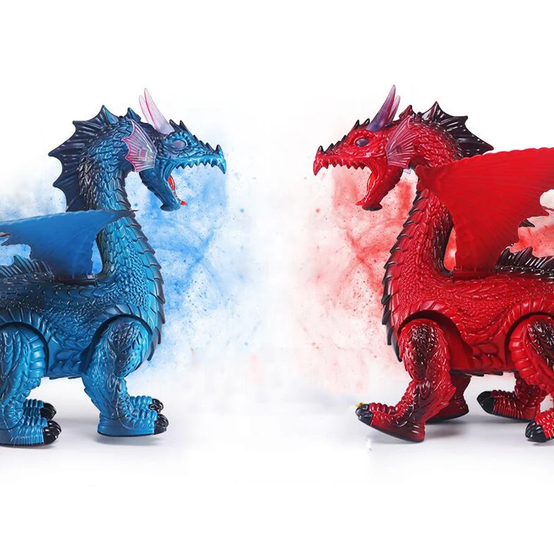 Remote Control Animal Toy Spray Dinosaur Remote Control Ice Dragon Fire Dragon Will Spray Fire Dragon Simulation Animal Model