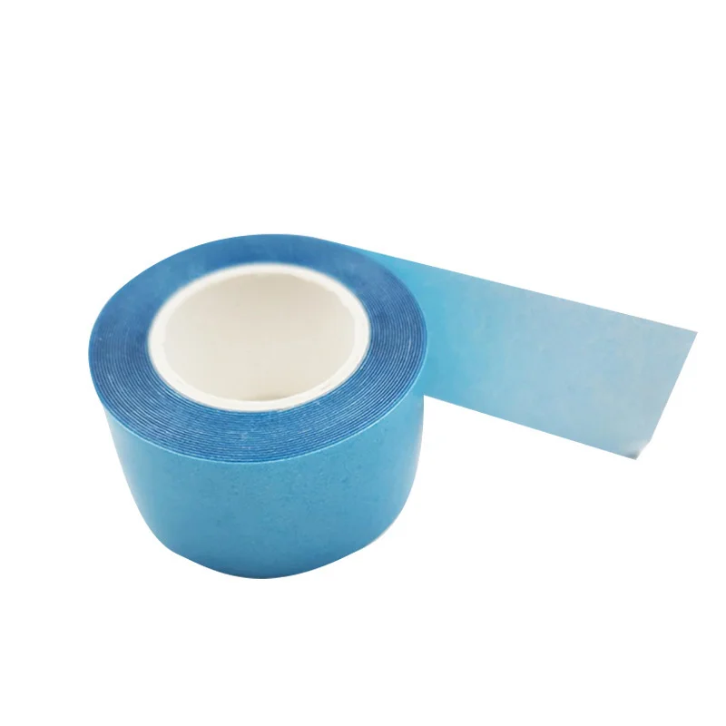 3.0 Metre Double Sided Adhesive Tape for Hair Wig Anti-sweat Adhesive Hair Blue Tape for Hair Extension/Lace Wig/Toupee 0.8/1CM