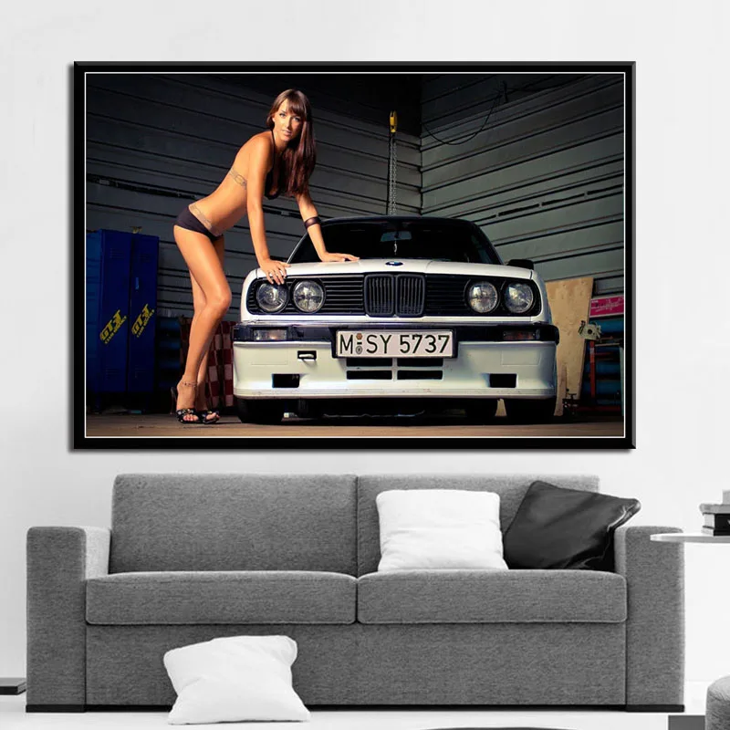 Family wall art decoration car engine pictures hight quality canvas painting Modern Design Room decoration picture