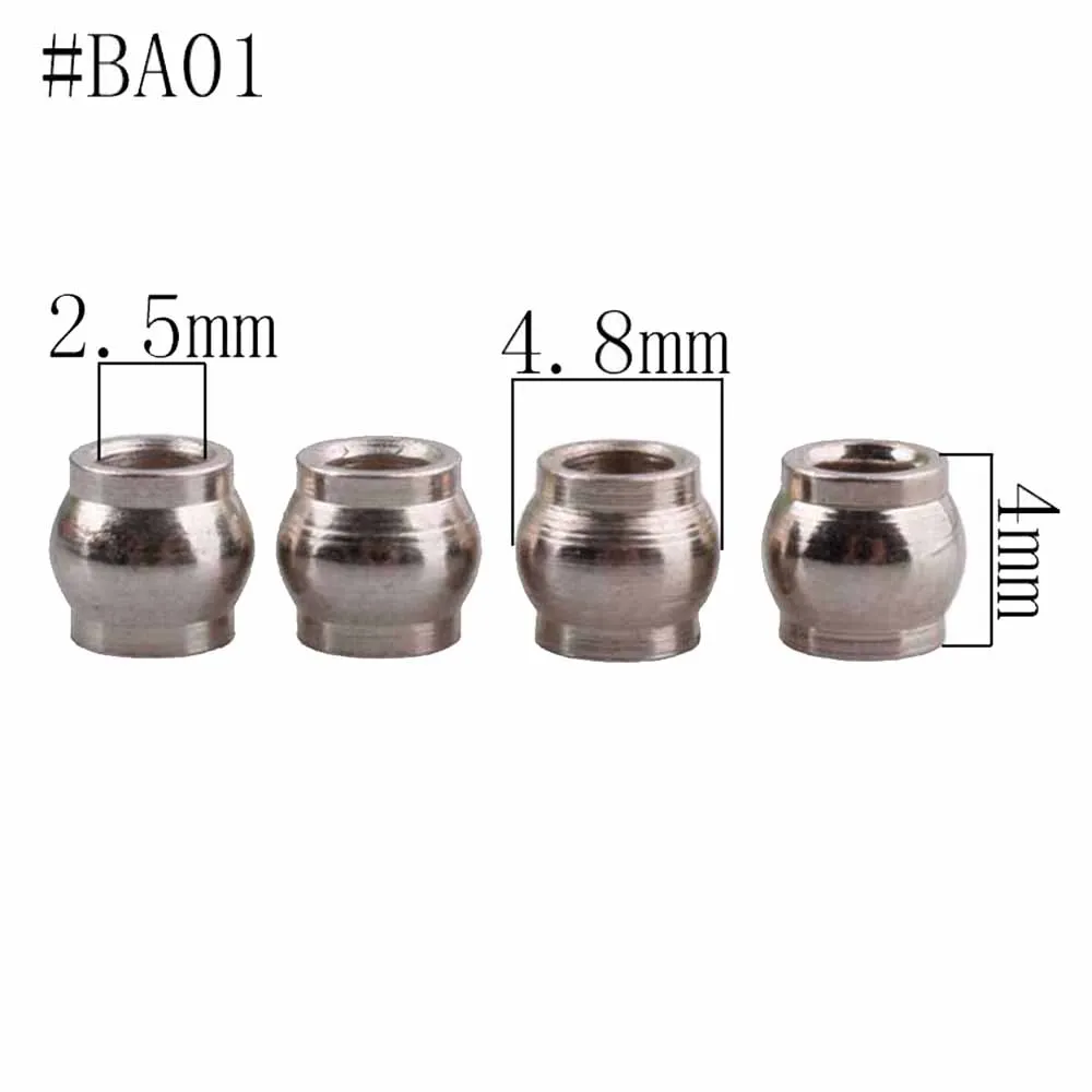 4pcs Steering Plate C-Hub Bushing Sleeves Ball Head Of Shock Absorber Damper for 1:8 & 1:10 & 1:18 HSP Himoto Rc Model Car