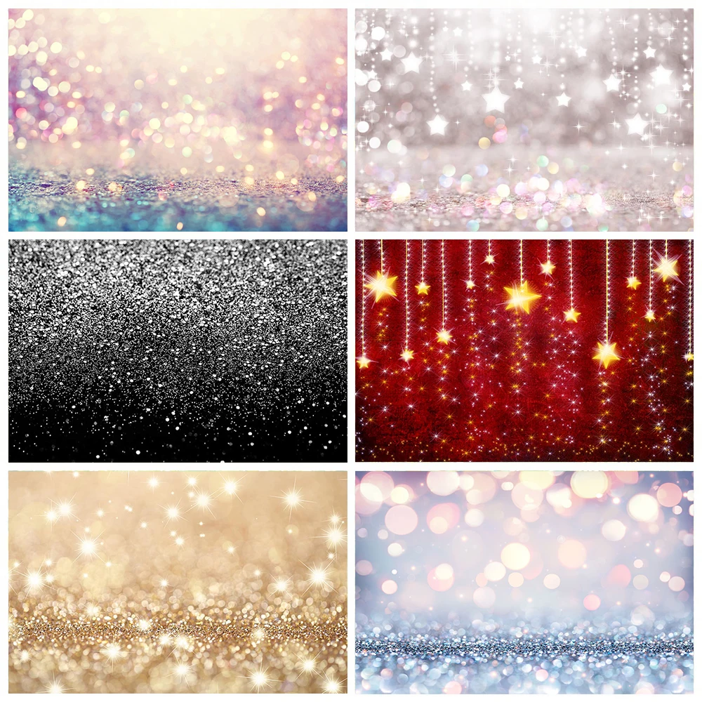 

Vinyl Photography Backdrops Fantasy Glitter Star Polka Dot Light Bokeh Wedding Birthday Love Party Baby Child Photo Background