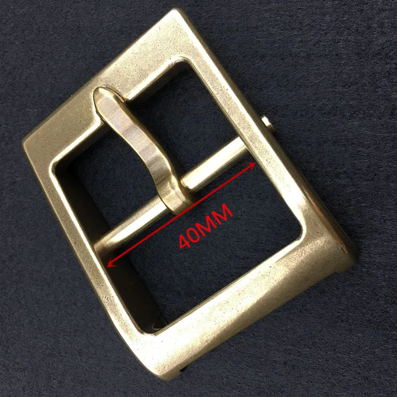 40mm czysta miedź mosiężna klamra pasa, Retro odpinany pas klamra, DIY klamry, skórzane rzemiosło, pasek dekoracyjny akcesoria