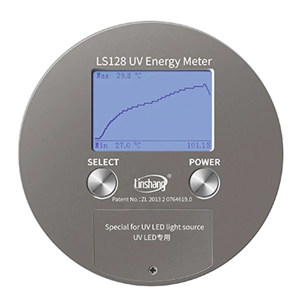 LS128 ultraviolet power meter measures ultraviolet energy density and ultraviolet irradiance temperature