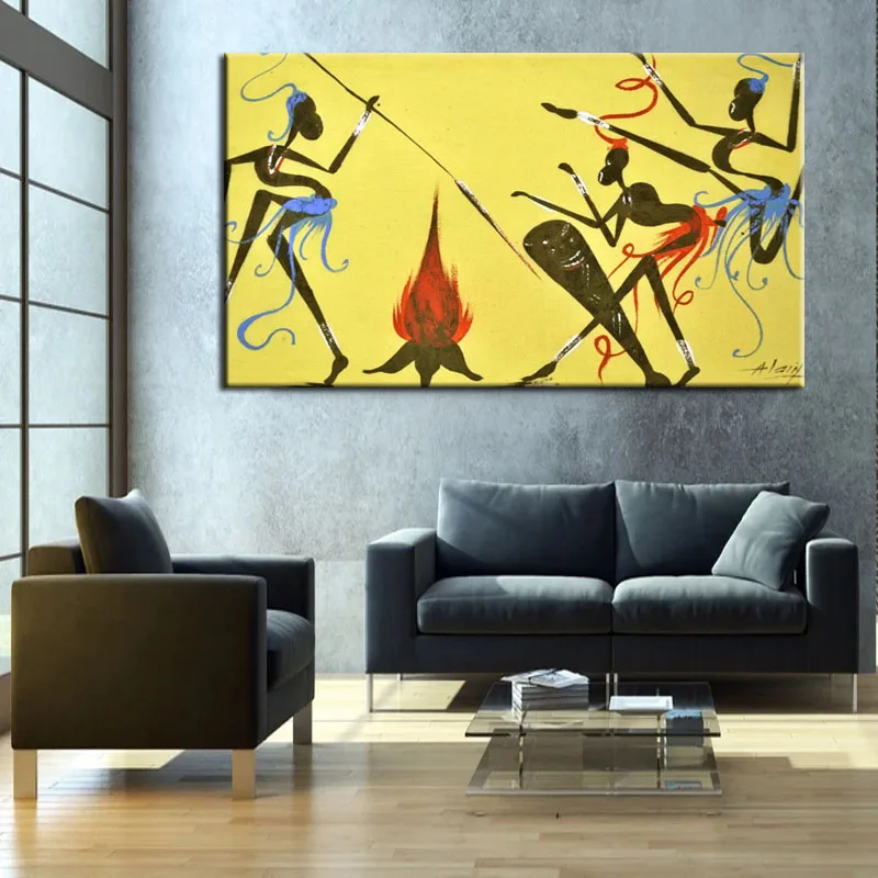 

100% Hand Painted Oil Paintings Line Figure Abstract Wall Canvas Artwork Carving Art For Hotel Living Room Decoration Frameless