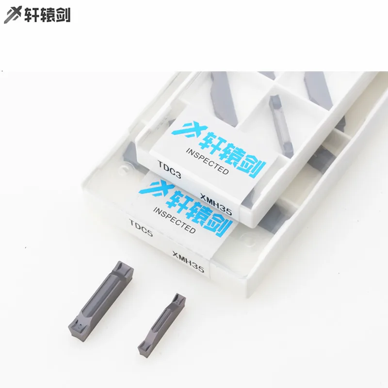 10 Chiếc TDC2 TDC3 TDC4 TDC5 XMH35 Cacbua Có Rãnh Lắp Cắt Máy Tiện CNC Công Cụ Dụng Cụ Mài Dao Dụng Cụ Xoay