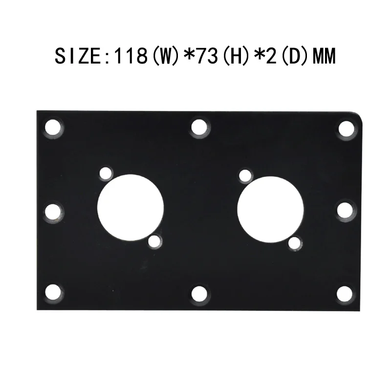 KROYWACH Steel PRO Audio Speaker Back Plate , Steel Back Plate for Line Array speaker ,118X73MM, No.AB