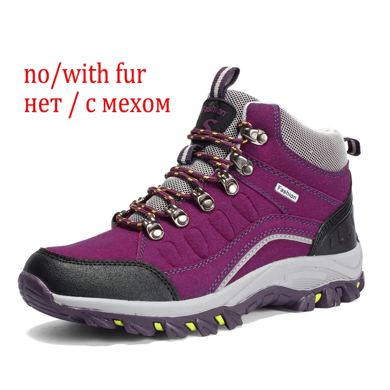 Spring Winter Waterproof Hiking Men's Women Mountain Climbing Shoes Outdoor Boots Trekking Sports Sneakers Men Hunting Training