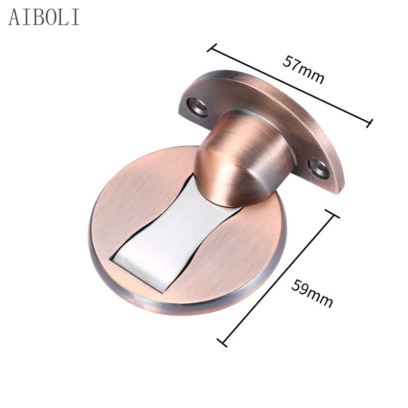 Magnetic Door Stops Door bump Stopper Hidden Holders Catch Floor Nail-free Doorstop Furniture Hardware Blocks Door To The Ground