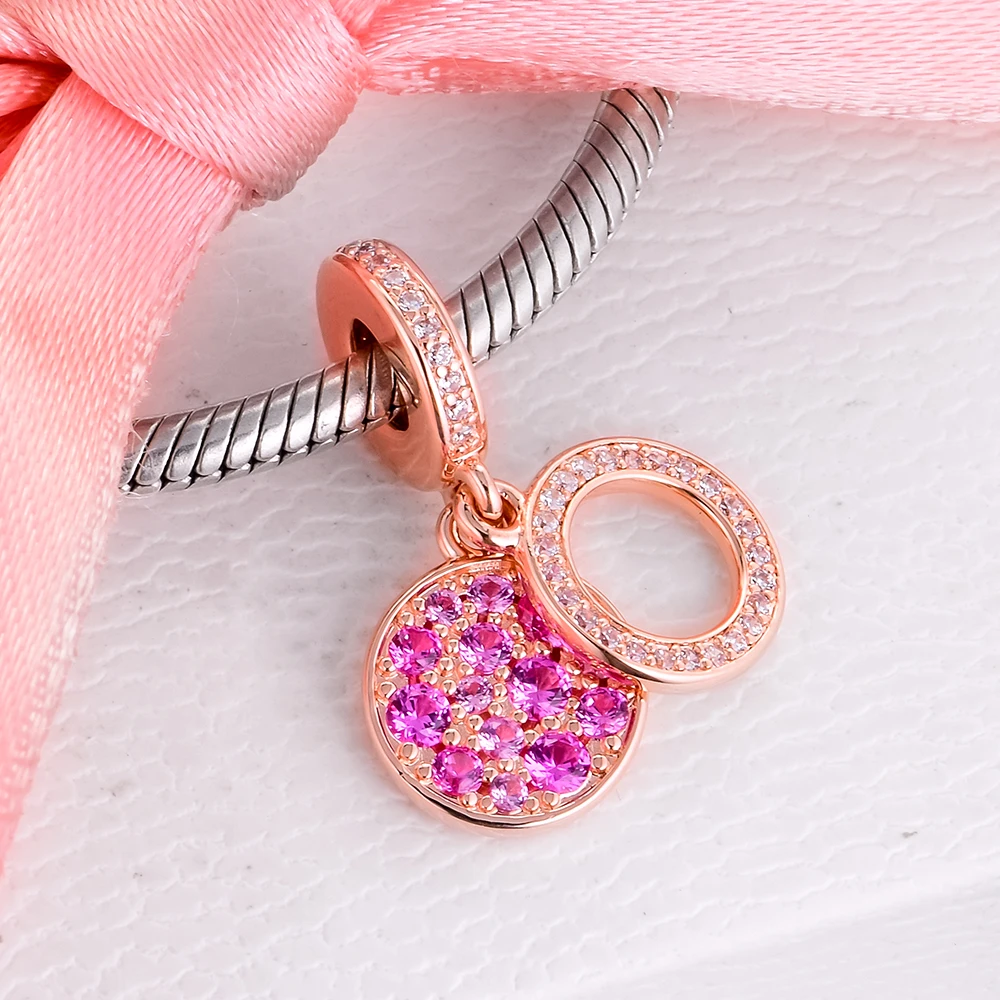 2020 Rose Gold Charm for Bracelets Women Wholesale Beads New Arrival DIY S925 Sterling Silver Pendant