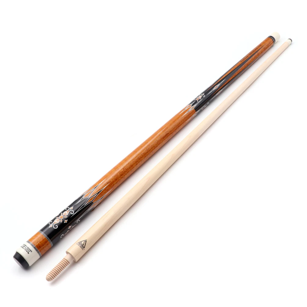 CUESOUL 3 Cushion Carom Billiard Cue 56inch Weight 18oz,Wooden Joint System-Orange