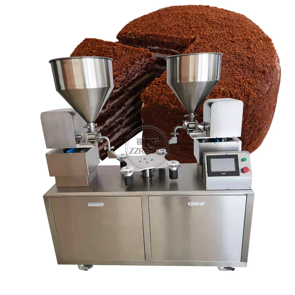 Commercial อัตโนมัติไฟฟ้าวันเกิดครีมนมตกแต่งเค้กบรรจุภัณฑ์เครื่องอุปกรณ์