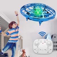 Mini RC UFO With Five Induction Colorful Light Flying Anti-collision Helicopter Electronic Sensing Aircraft Drone Toys for boys