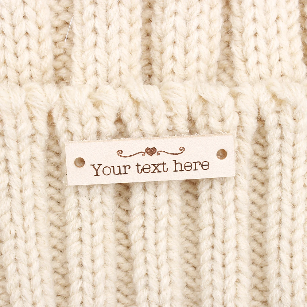 Custom Labels,Leather Tags, personalized tags, knit labels, Custom Name,  Handmade, Personalized  Name,  Product Tags  (PB3147)