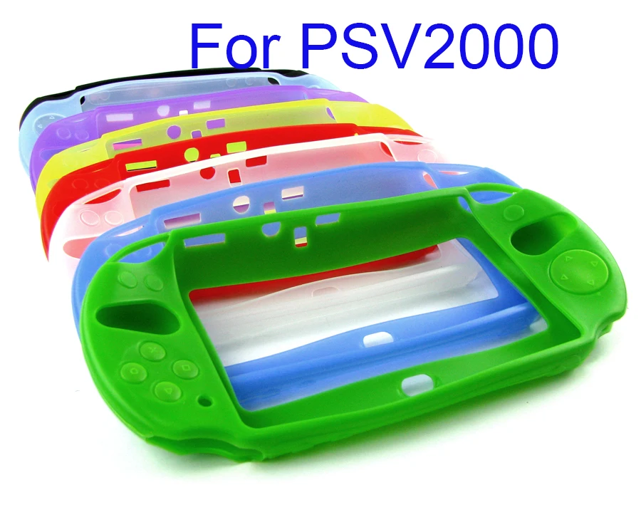

10 шт. для Psv 2000, мягкий силиконовый чехол, защитный чехол, резиновый чехол для PSvita 2000, аксессуары для игровой консоли