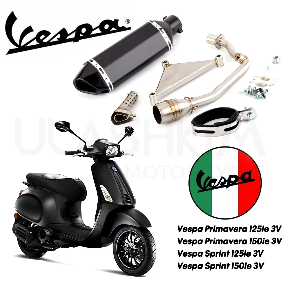 

Слипоны для Vespa Sprint 150 Vespa Primavera 150 IGet Sprint 150 IGet 2016-2020 глушитель выхлопной трубы мотоцикла