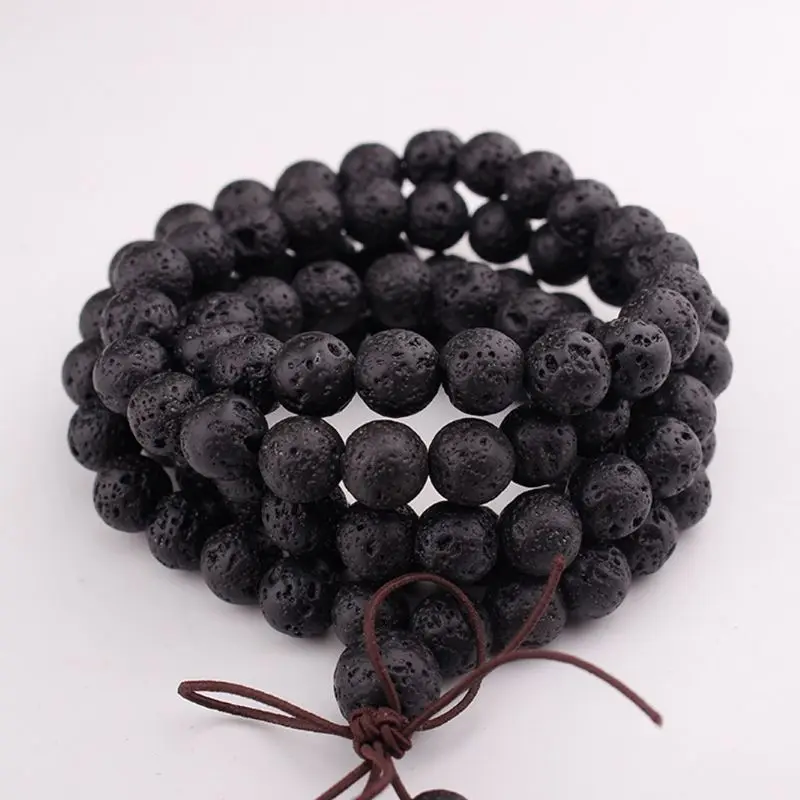 108 Natural Buddha Prayer Beads Mala Bracelets Buddhist Rosary Necklace