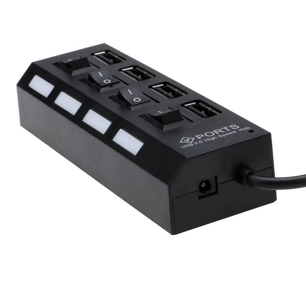 Cubo externo de alta velocidade da expansão de 4 portas usb 2.0 multi em fora para o interruptor