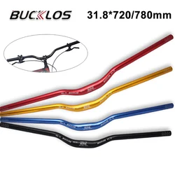 Mountain Bike Handlebar 720mm 780mm Aluminum Alloy 31.8mm Mtb handle bar Flat Rise Bar Uplift 30/50mm Cycling Parts