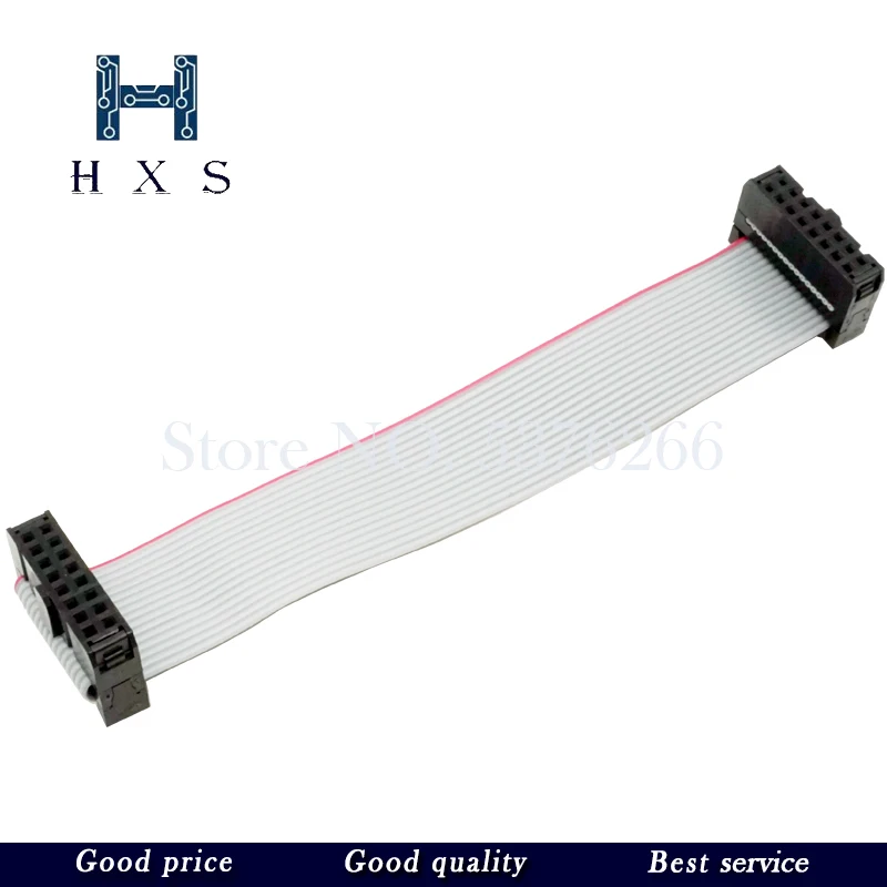 2.54mm passo 10cm 20cm 30cm jtag isp avr transferência cabo cabo FC-6/10/14/16/20/40p pino conector cinza cabo de dados fita plana
