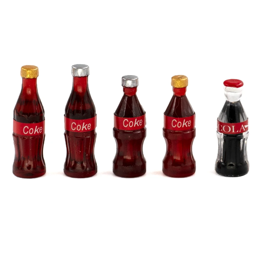 

1/12 Dollhouse Supermarket Miniature Coke Bottle Mini Drink Cola Toy for ob11 bjd Blythe Decoration Doll House accessory