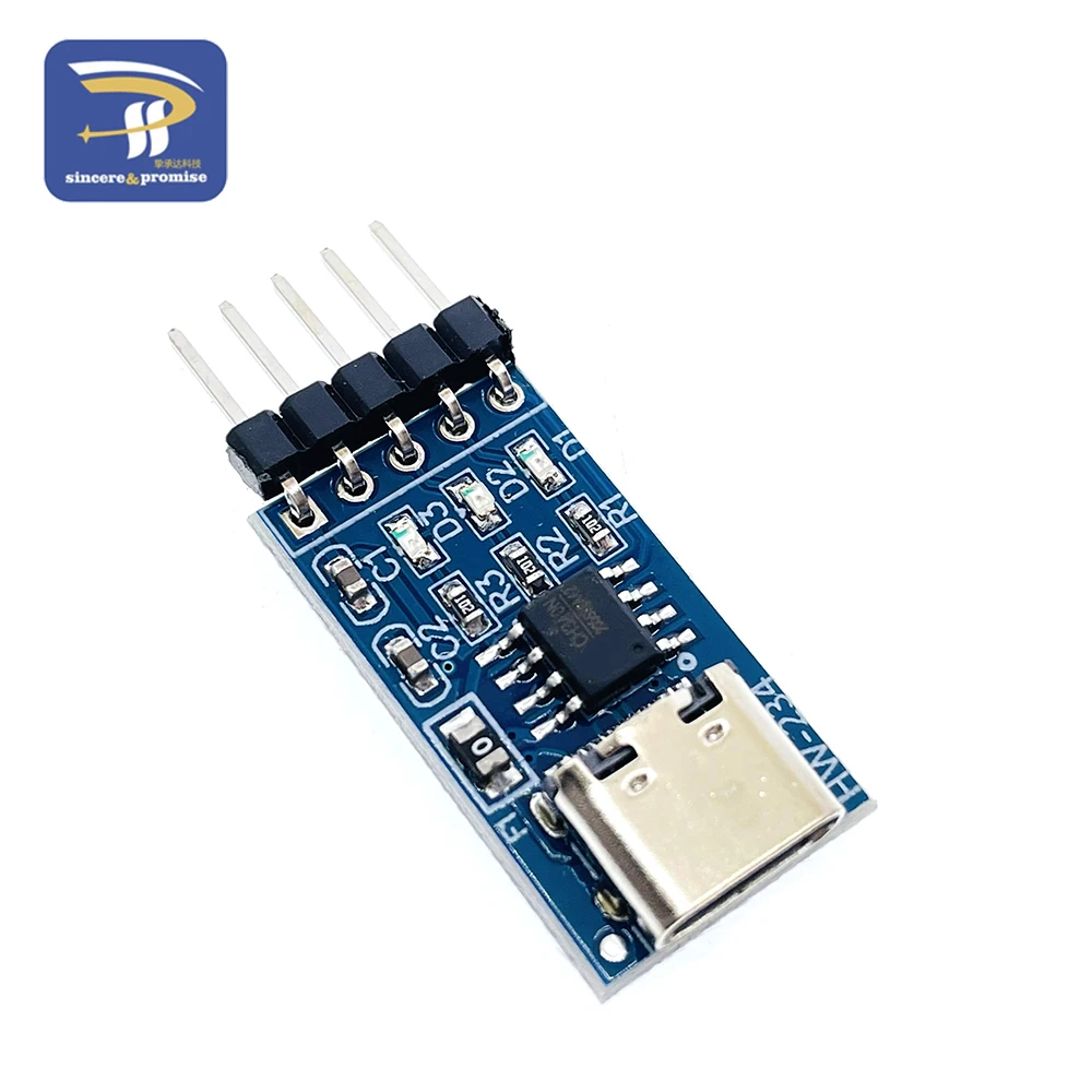 1/5pcs TYPE-C USB to TTL Serial Port CH340N Module CH340 DC 5V/3.3V Upgrade MCU Download Brush Line