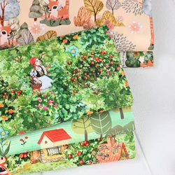 fairy tale Little red riding hood100% Cotton Fabric Print Cloth Sewing Quilting For Patchwork Needlework DIY Handmade Material