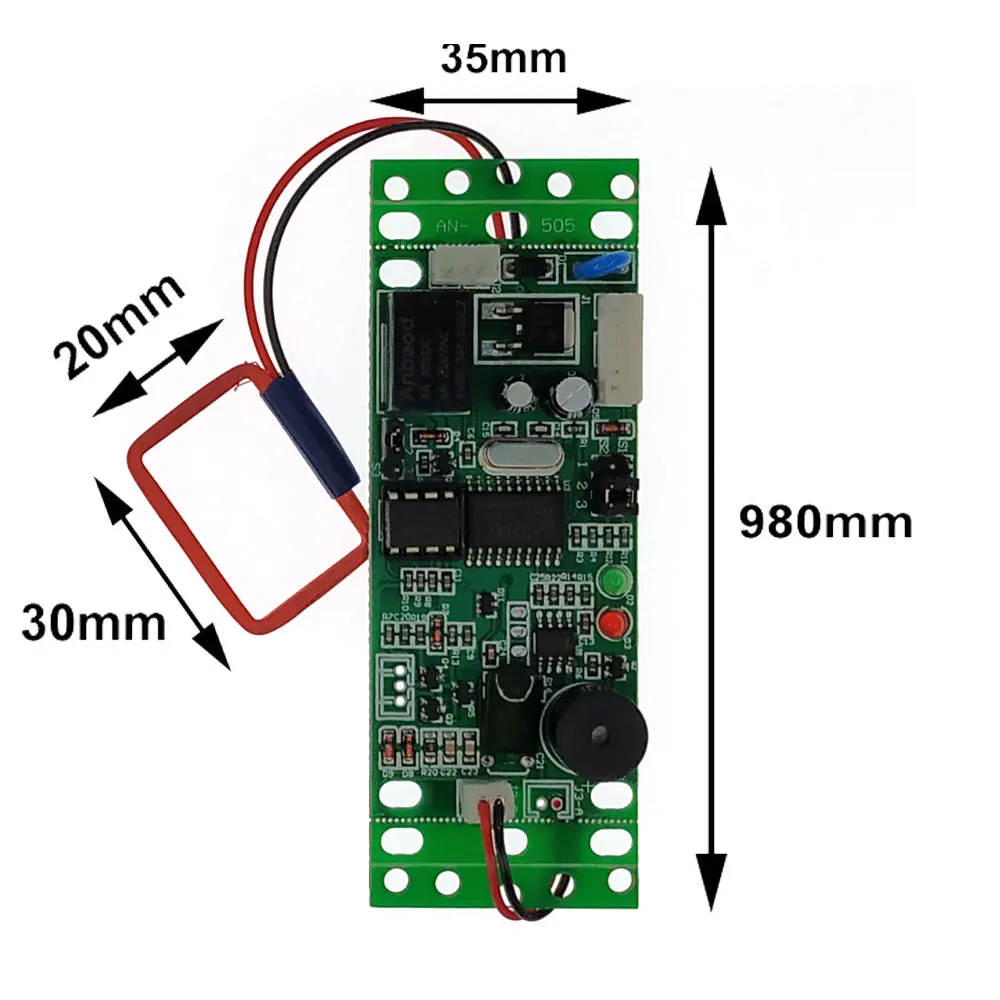 RFID EM/ID Embedded Door Access Control intercom access control 9-24V power with 2pcs mother card