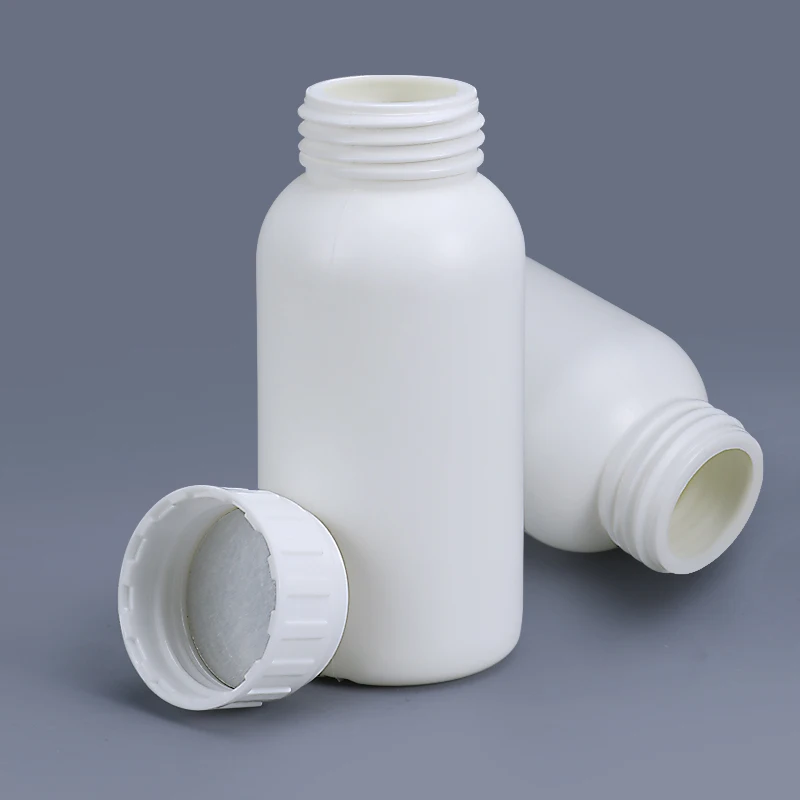 Bottiglia fluorurata di plastica vuota con tappo antimanomissione contenitore a tenuta stagna bottiglia ricaricabile liquida 50ml-1000ml