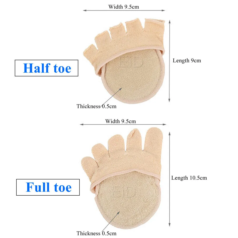 EiD Orthopedi Inserts Hallux Valgus Corrector Pad Five Toes Separator Silicone Forefoot Pads for Big Toe Cotton insoles Cushion