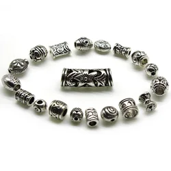 20Pcs/lot Tibetan Silver Metal Loose Spacer Beads for Jewelry Making DIY Bracelet Necklace Handmade Jewelry Accessaries