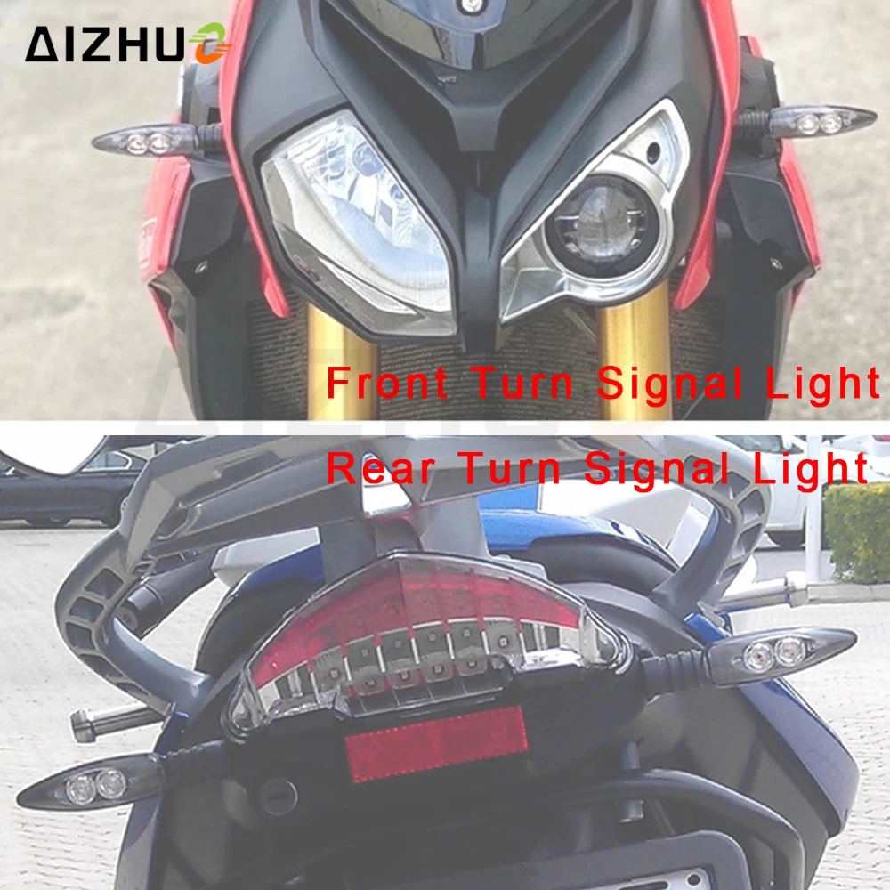 Cho Xe BMW R1200GS R1200 RS R LC R1250GS G310R G310GS S1000 XR R NineT RNINET Nguyên Chất Phía Trước Phía Sau Đèn LED Bật đèn Tín Hiệu Chuyển Các Chỉ Số