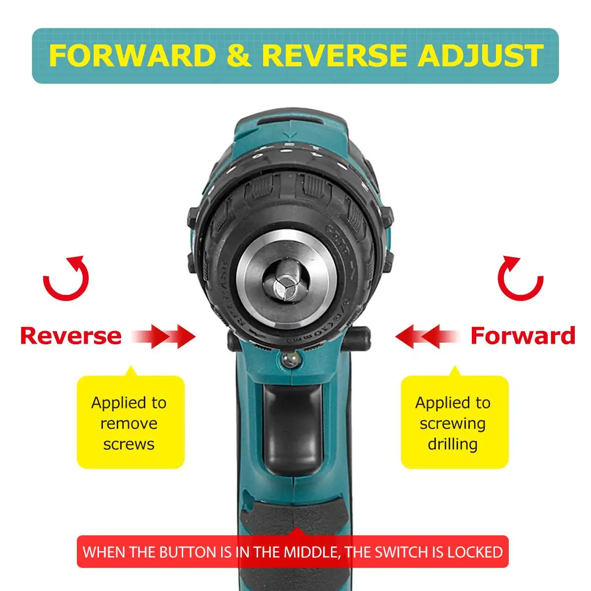 10mm 13mm Brushless Impact Drill High-Power Electric Drill Dual Speed 20+3 Torque Screwdriver Power Tool for Makita 18V Battery