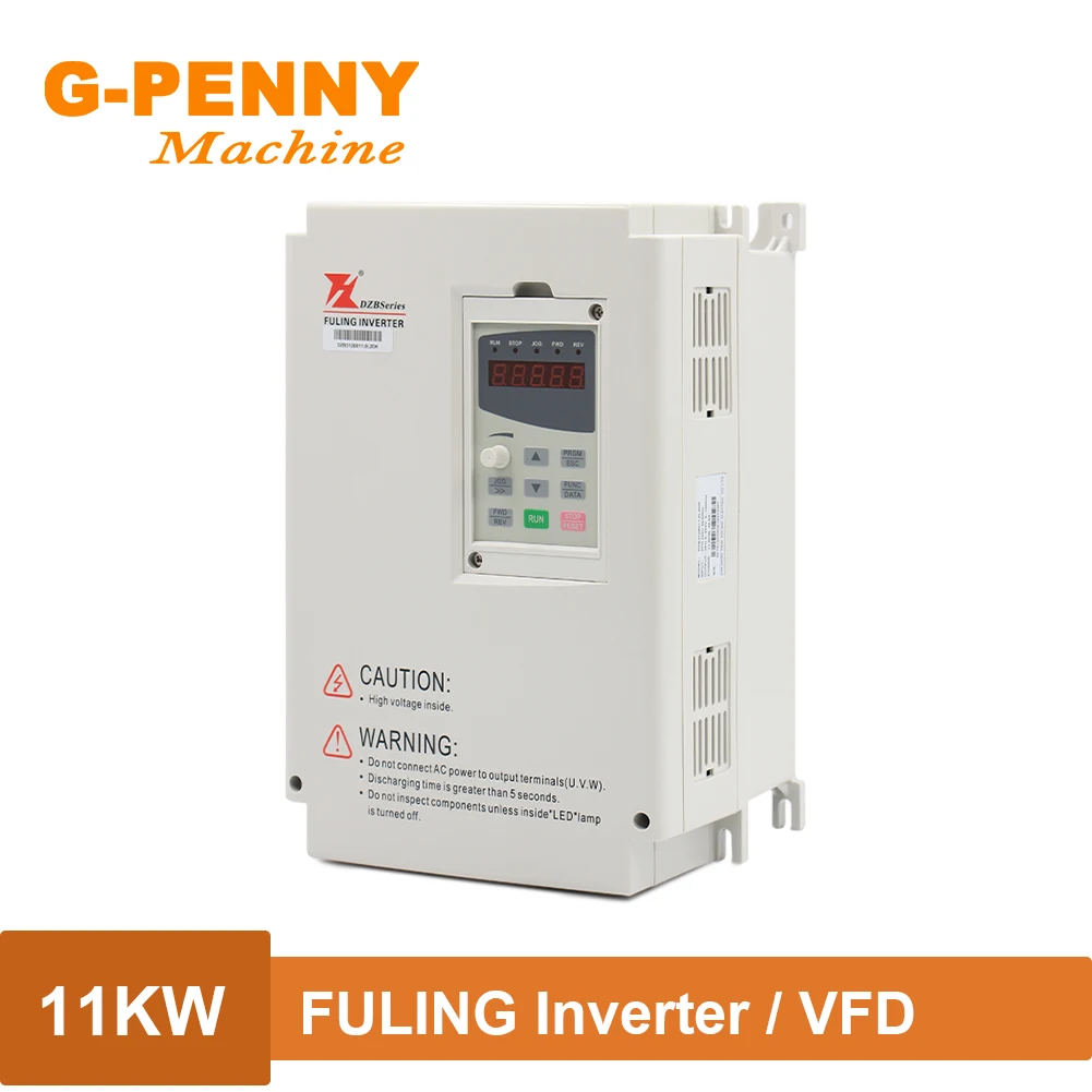 

Инвертор FULING VFD 11,0 кВт 220 В/380 В, привод с переменной частотой для управления скоростью двигателя шпинделя, 1000 Гц, 3-фазный выход, ток 7 А