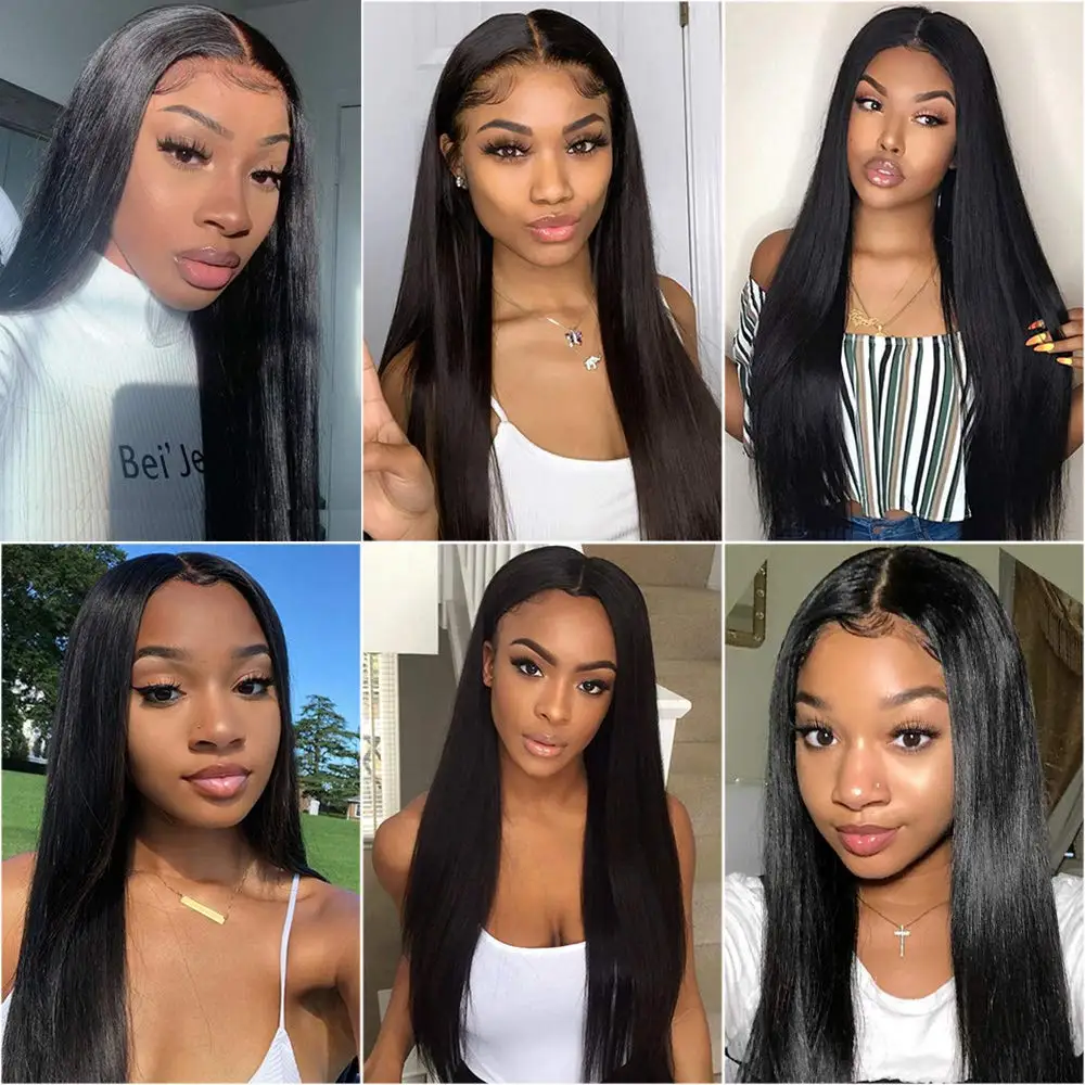 Styleicon Peruvian Straight Human Hair Bundles With Closure 3/4 Bundles Straight Hair Weave With Closure Long Hair Extensions