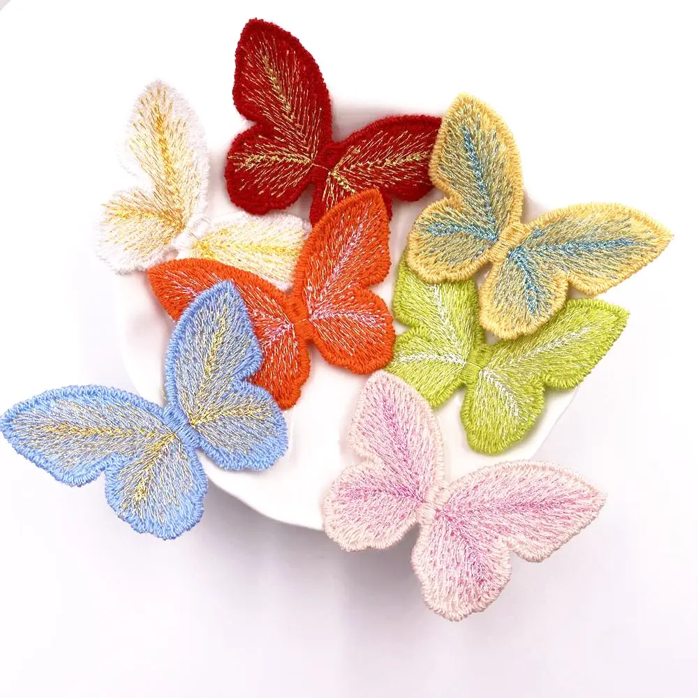 Embroidered Knitting wool Exquisite Butterfly Patch Wedding Sewing Applique DIY Headwear Clothes Hat Shoes Decor Crafts