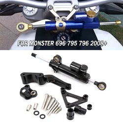 Motorcycle Accessories Stabilizer Damper Complete Steering Mounting Bracket For DUCATI 696 796 795 Monster 2008-