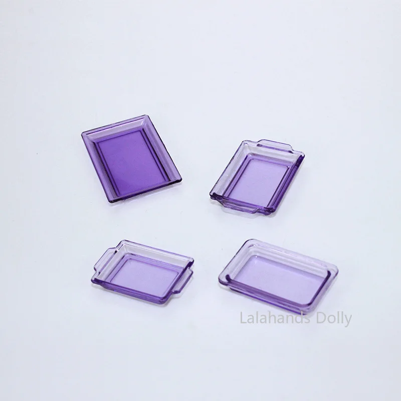 1:12 Dollhouse Mini Multicolor Tray Model for Dollhouse Kitchen Furniture Accessories