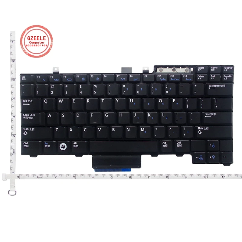 

GZEELE NEW US keyboard For Dell Latitude E5300 E5400 E5500 E5410 E5510 Laptop English black NO Pointing Stick 2VM28 FM753 0FM753