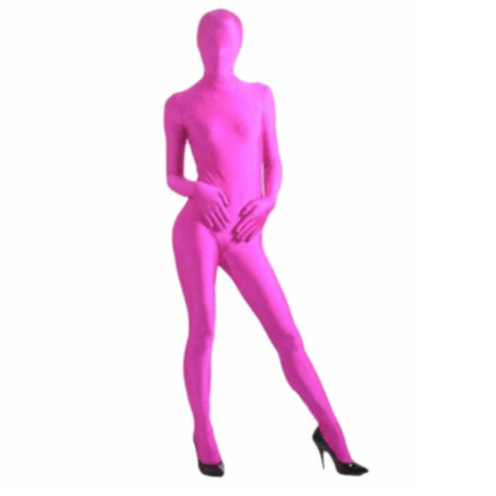 Dorosły kombinezon Zentai pokrywający całe ciało męskie Spandex drugie dopasowane garnitury impreza z okazji Halloween przebranie na karnawał czarne zielone Body Unitard