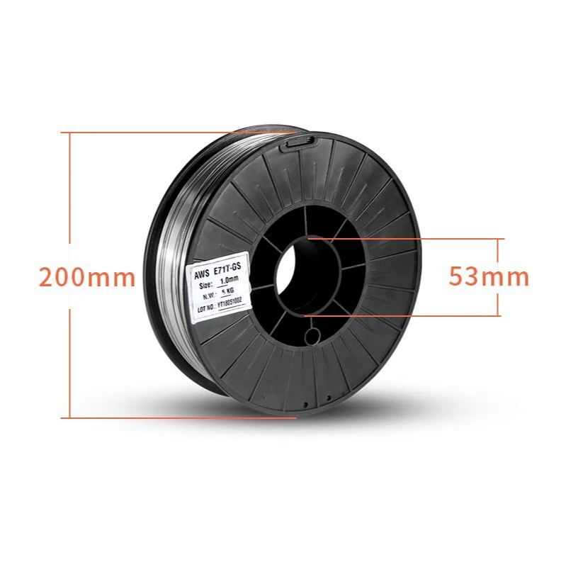 Cred ลวดเชื่อม1.0E71T-Gs เหล็กคาร์บอน Flux Core Self-ป้องกันลวดเชื่อม0.8รองป้องกันเครื่องเชื่อม