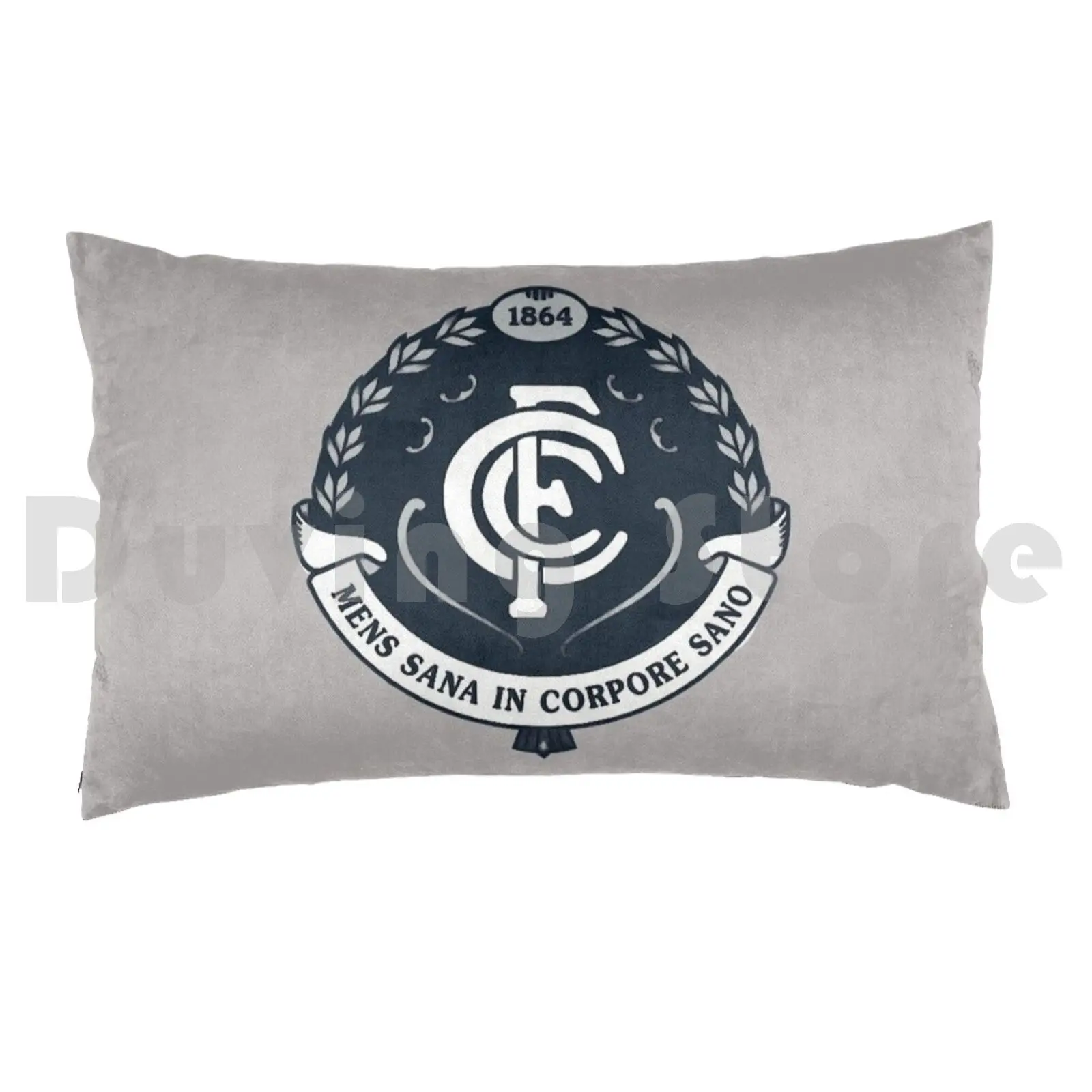 Pillow Case Mens Sana In Corpore Sano 2410 1864 Carlton 1864 Football Club Afl Aussie