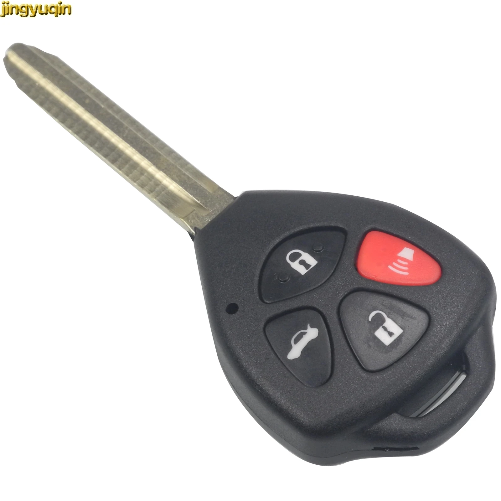 

Jingyuqin 4 Buttons Car Key Shell Case for Toyota Camry Avalon Corolla Matrix RAV4 Venza Yari Fob Replacement Car-styling