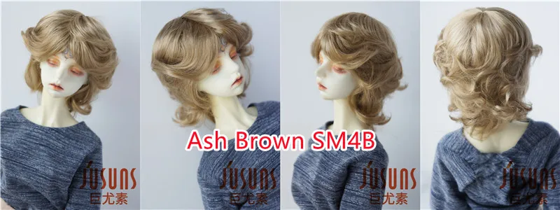 Doll Wigs JD075 1/3 8-9inch 21-23cm Boyish Cupid Curls Synthetic Mohair SD BJD Doll Wigs
