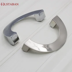 LSTABAN European Modern Minimalist Semi-Circular Knob Zinc Alloy Cabinet Drawer Shoe Door Pull Furniture Handle